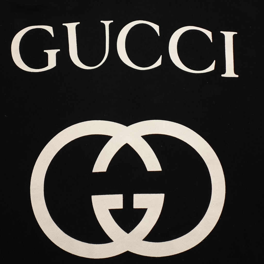 Gucci Interlocking G Oversized Hoodie in Black